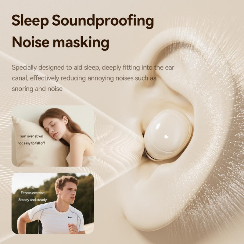 Invisible Sleep Wireless Earbuds Noise Masking Soundproof Mini Bluetooth Earphones for Sleeping Snoring