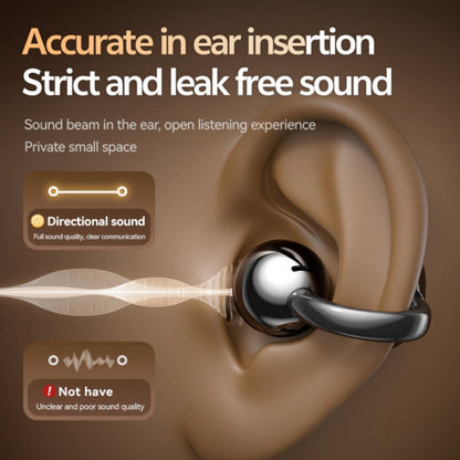 Open Wearing Clip Earbuds Bluetooth 5.4 HiFi Surround Sound Sports Headphones