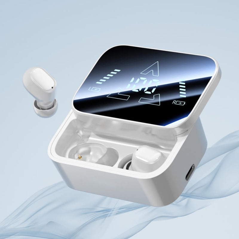 ACS Surround Sound Bluetooth Earbuds Digital Battery Display Wireless Stereo Headphones