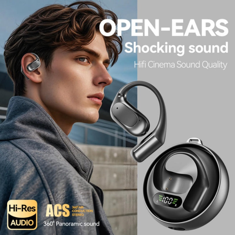 Open Ear Hook Bluetooth Earbuds | ACS 360° Panoramic HiFi Surround Sound Headset
