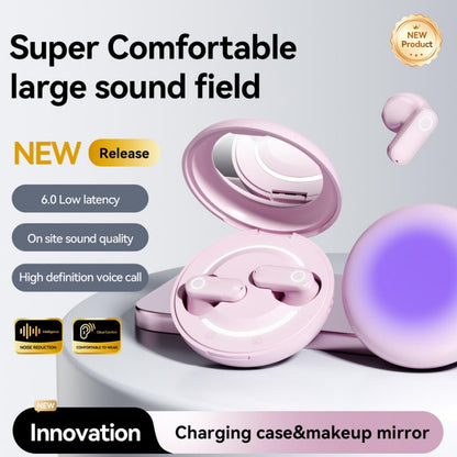 Makeup Mirror Bluetooth Earbuds | Large Sound Field Comfort Wireless Headphones