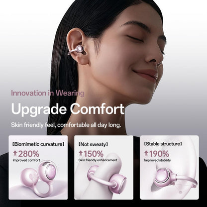 Clip-On Open Ear Earbuds | Zero Leak Spatial Audio Headset