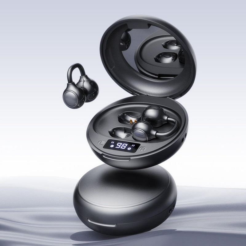 Clip-On Open Ear Earbuds | Zero Leak Spatial Audio Headset