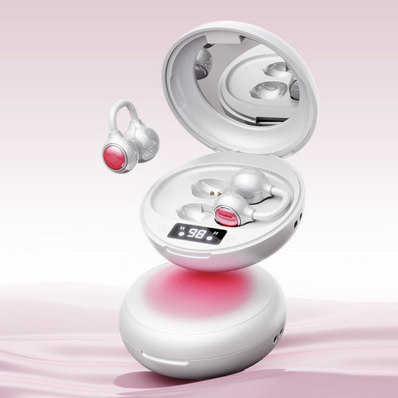 Clip-On Open Ear Earbuds | Zero Leak Spatial Audio Headset