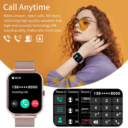 Smart Watch Women Full Touch Screen Fitness Tracker Sports Smartwatch For Android iOS
