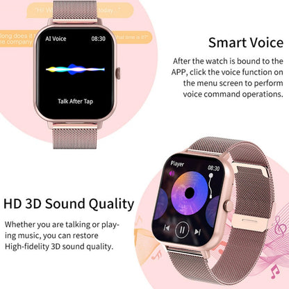 Smart Watch Women Full Touch Screen Fitness Tracker Sports Smartwatch For Android iOS