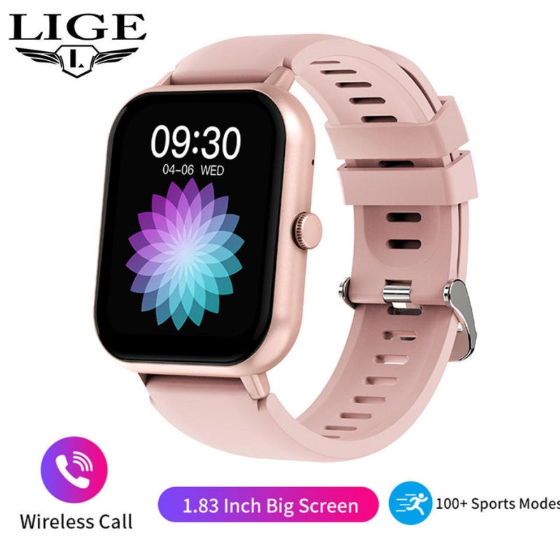 Smart Watch Women Full Touch Screen Fitness Tracker Sports Smartwatch For Android iOS