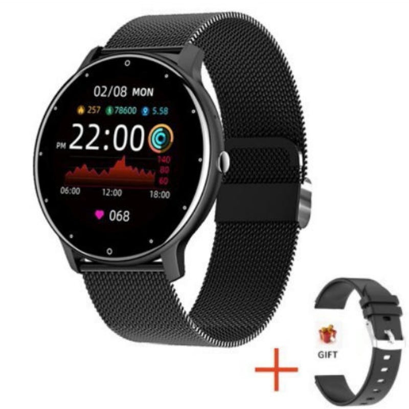 Round Screen Smart Watch IP67 Waterproof Fitness Sports Smartwatch For Android iOS