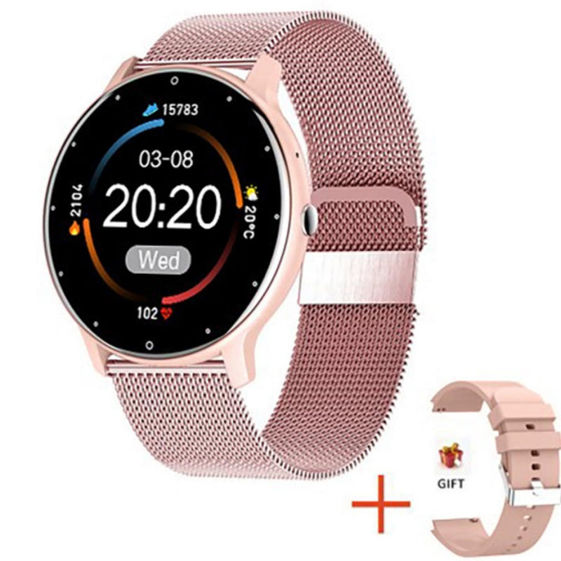 Round Screen Smart Watch IP67 Waterproof Fitness Sports Smartwatch For Android iOS