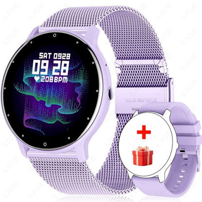 Round Screen Smart Watch IP67 Waterproof Fitness Sports Smartwatch For Android iOS