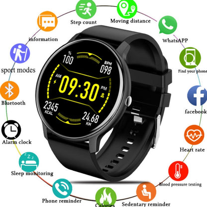 Round Screen Smart Watch IP67 Waterproof Fitness Sports Smartwatch For Android iOS