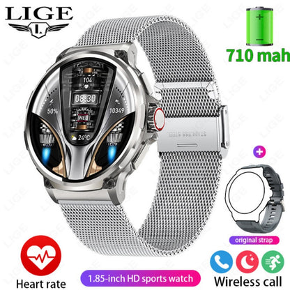 LIGE Big Screen Outdoor Sports Smart Watch Dial Call
