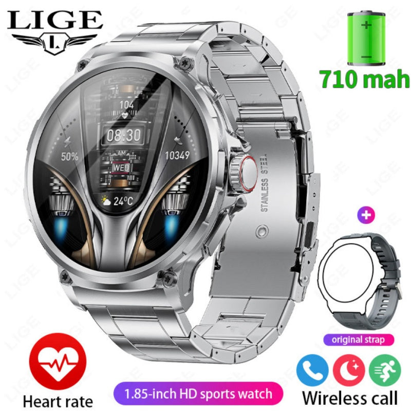 LIGE Big Screen Outdoor Sports Smart Watch Dial Call