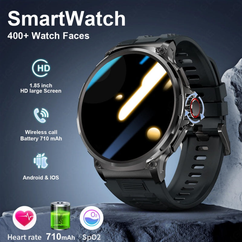 LIGE Big Screen Outdoor Sports Smart Watch Dial Call