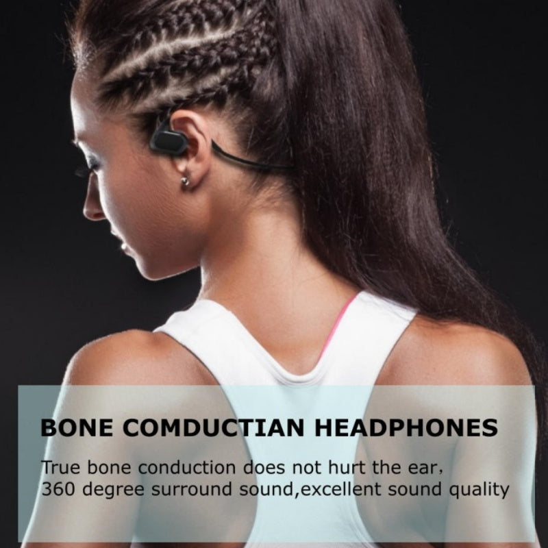 IPX8 Waterproof Swimming bone conduction headphon with 32G