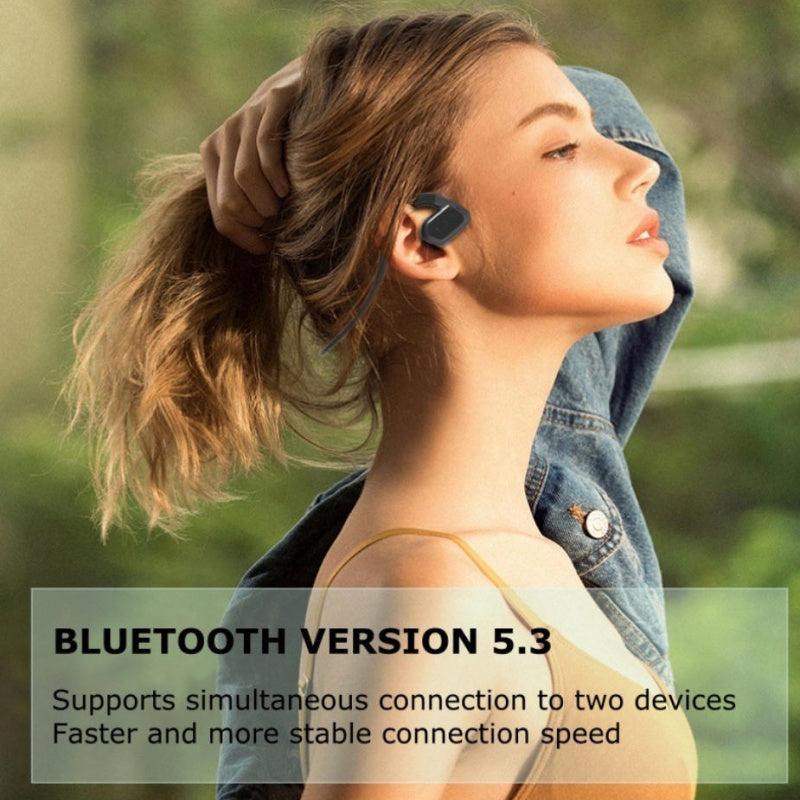 IPX8 Waterproof Swimming bone conduction headphon with 32G