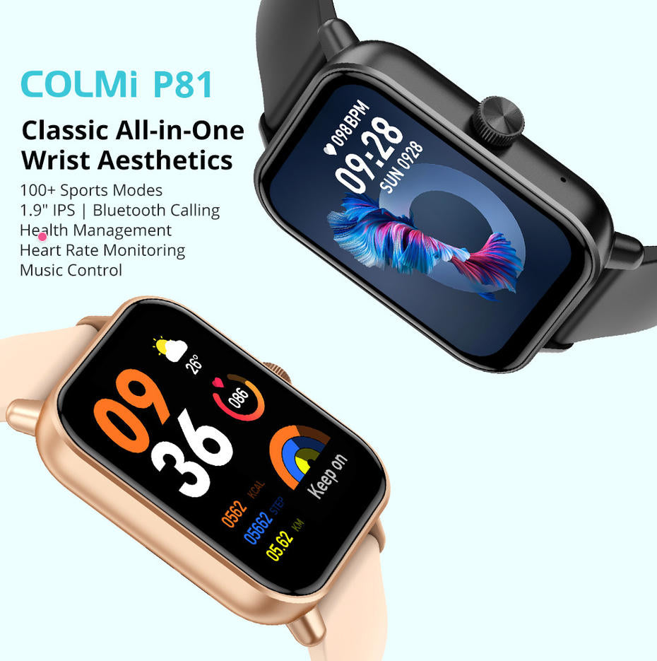 P81 Smart Watch Bluetooth Call Heart Rate Fitness Sports Watch