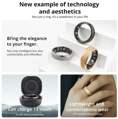 Smart Health Ring Fitness Tracker Ring For Sleep Heart Rate Monitoring