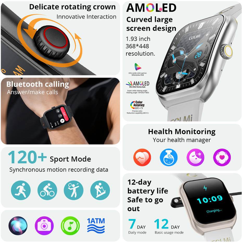 COLMI Smart Watch Fitness Tracker