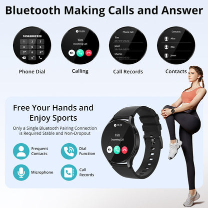 1.43‑Inch AMOLED Round Smart Watch