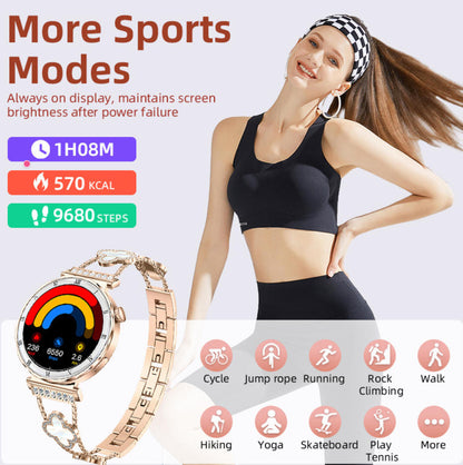 Women Smart Watch, Luxury Diamond Bluetooth Call Smartwatch for Ladies