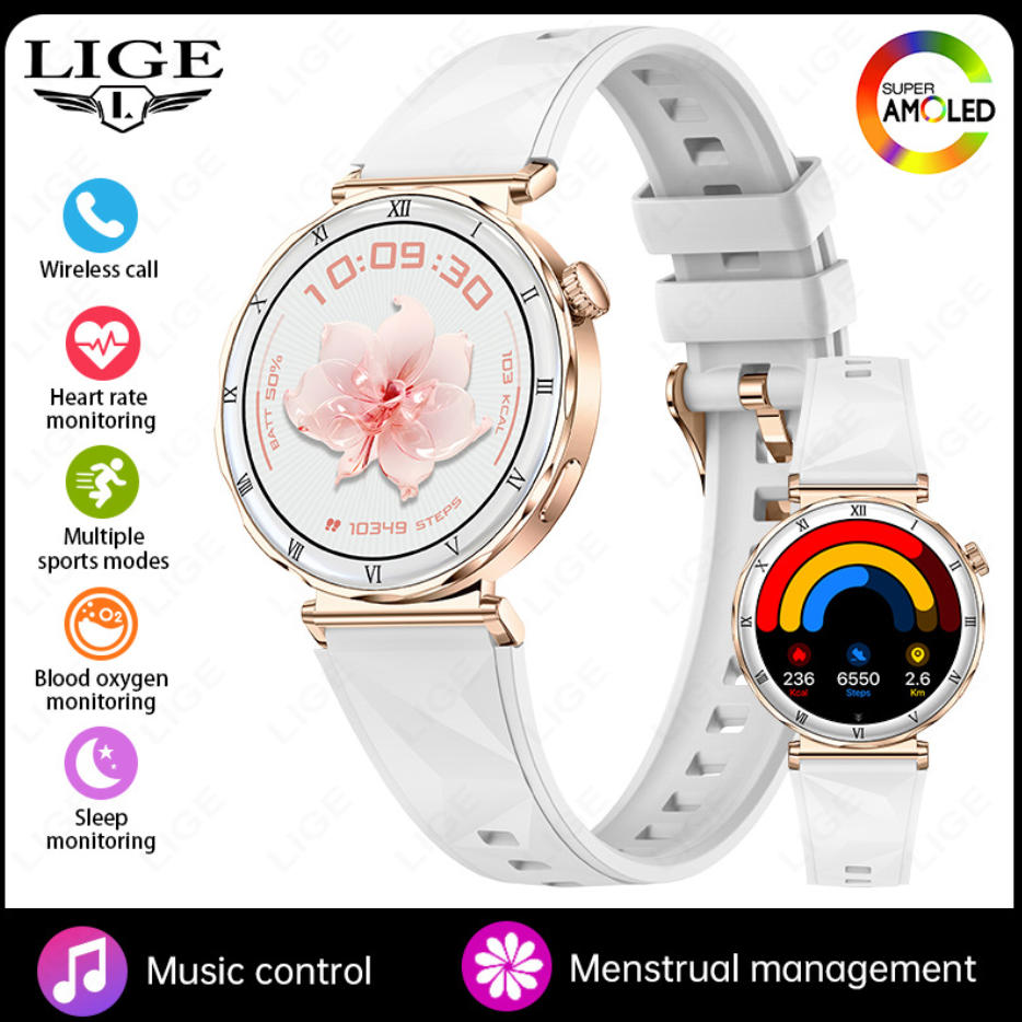 Women Smart Watch, Luxury Diamond Bluetooth Call Smartwatch for Ladies