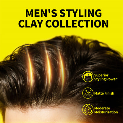Olive Oil Hair Care and Styling Clay Wax Set