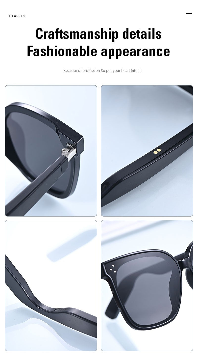 Smart Bluetooth Audio Sunglasses Square Polarized UV Protection Shades