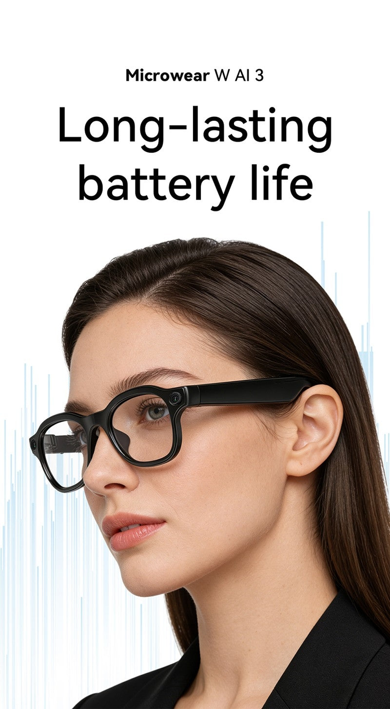 AI3 Smart Sunglasses with Built-in Camera & AI Assistant