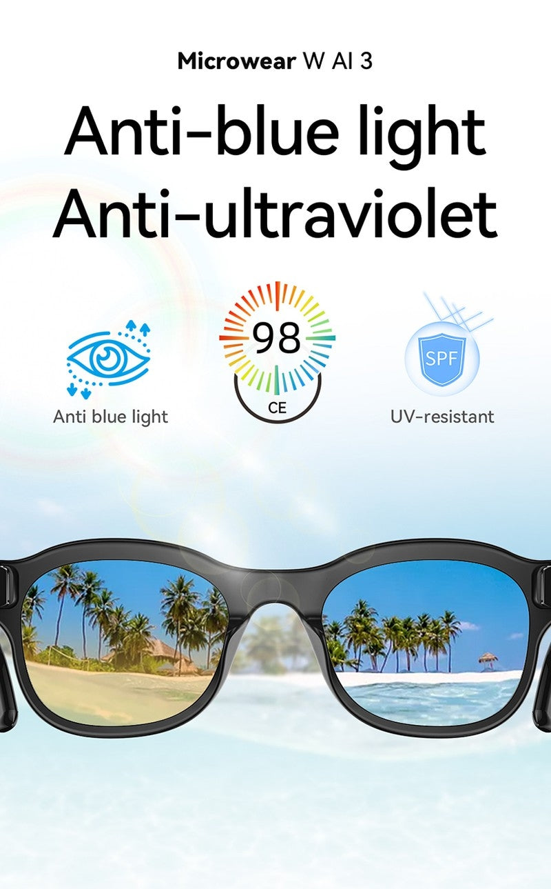 AI3 Smart Sunglasses with Built-in Camera & AI Assistant