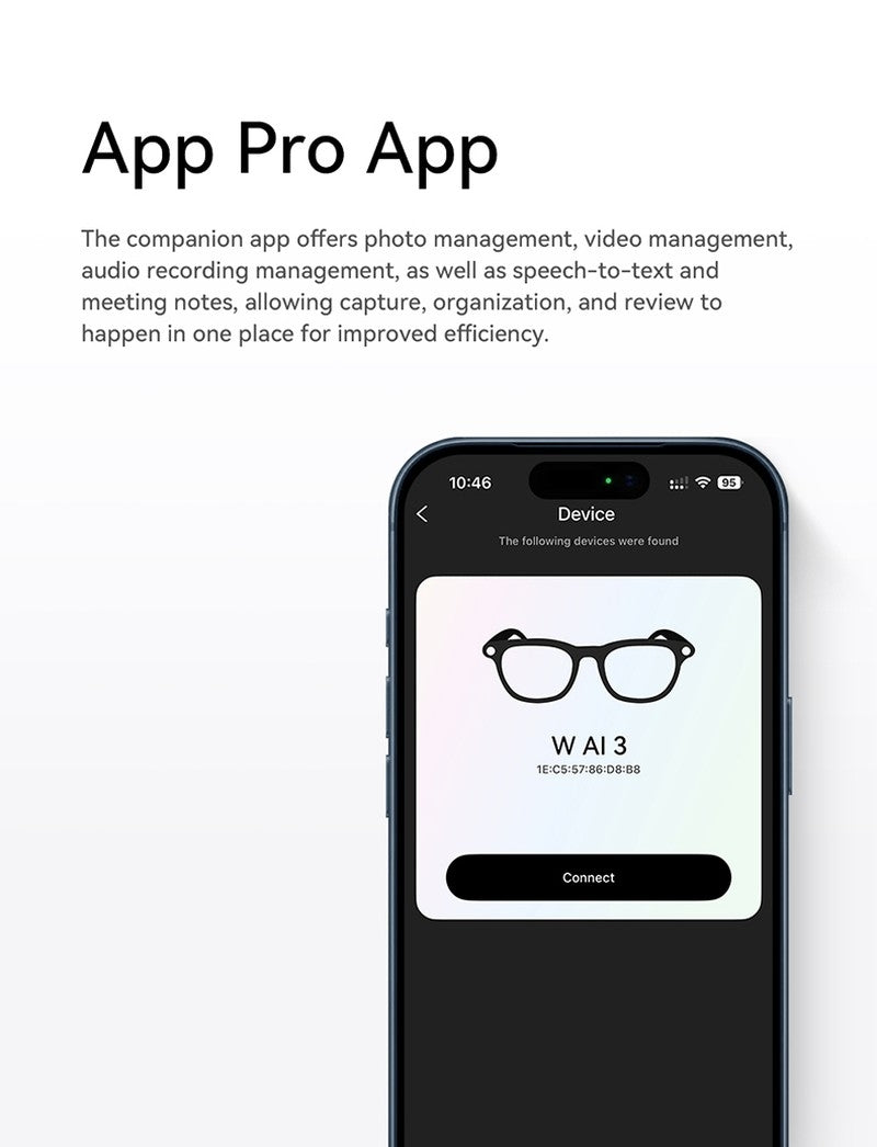AI3 Smart Sunglasses with Built-in Camera & AI Assistant