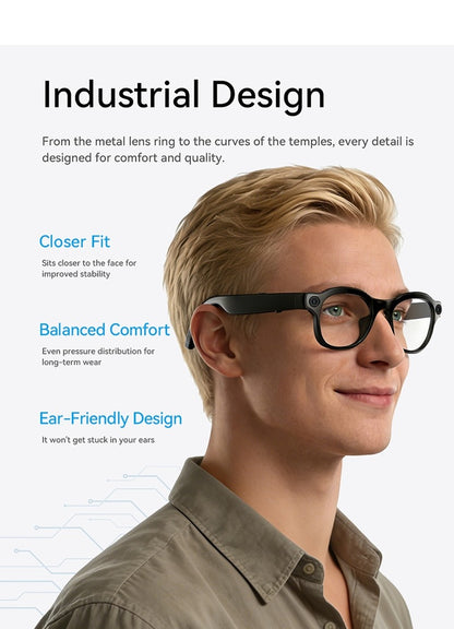 AI3 Smart Sunglasses with Built-in Camera & AI Assistant