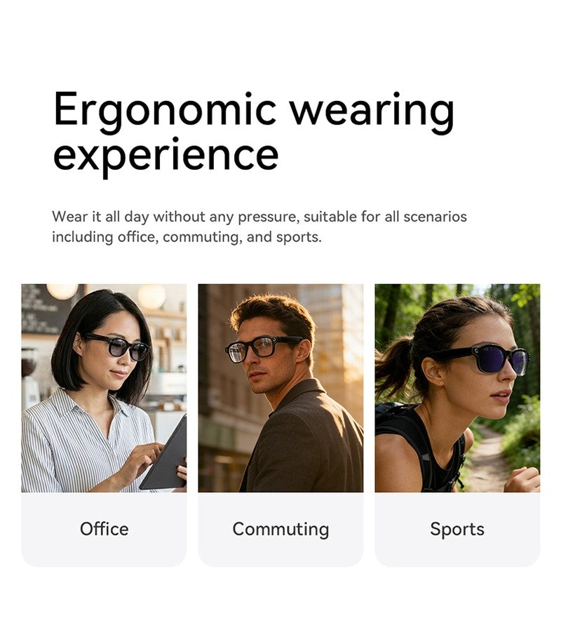 AI3 Smart Sunglasses with Built-in Camera & AI Assistant