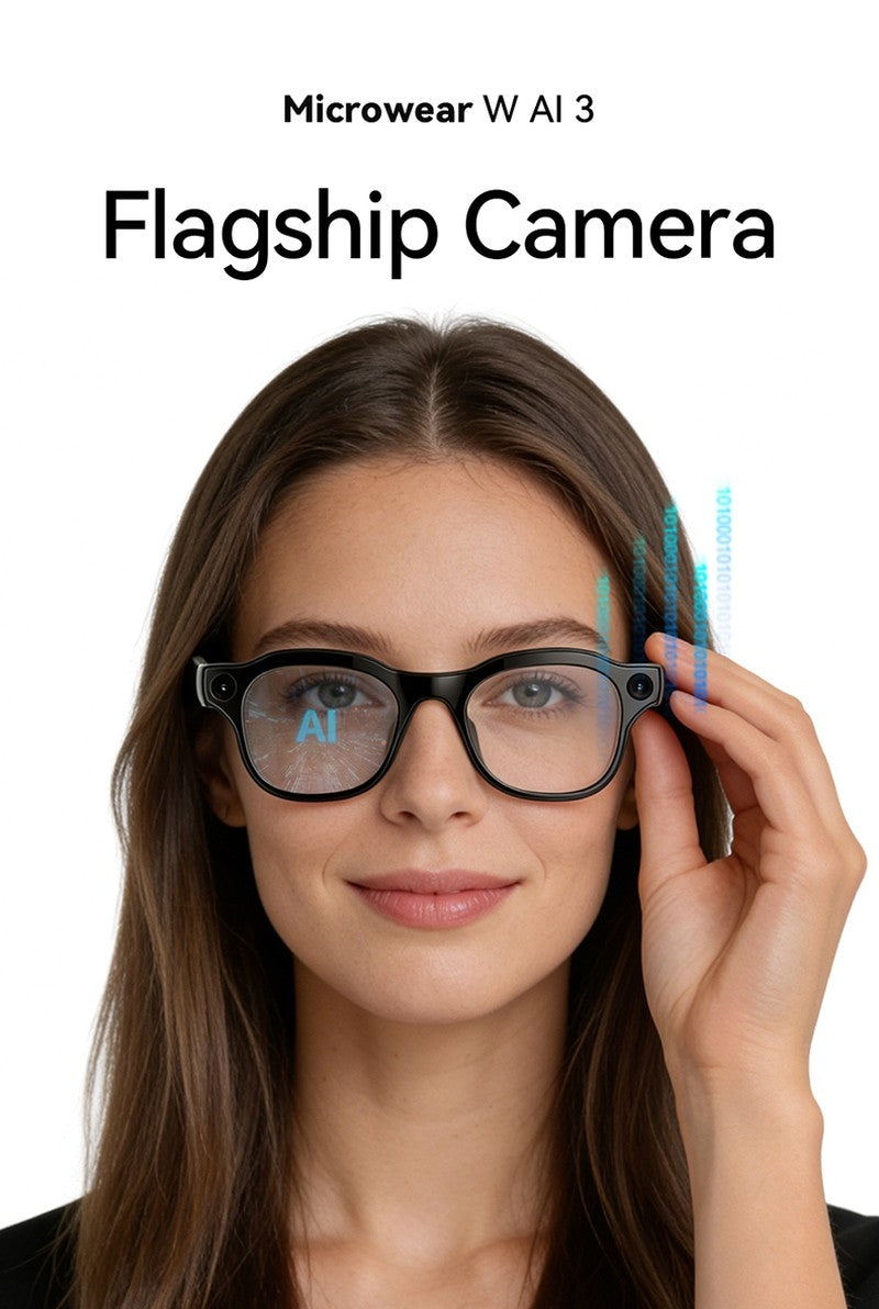 AI3 Smart Sunglasses with Built-in Camera & AI Assistant