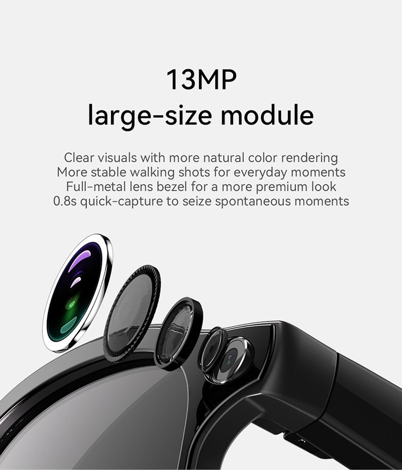 AI3 Smart Sunglasses with Built-in Camera & AI Assistant