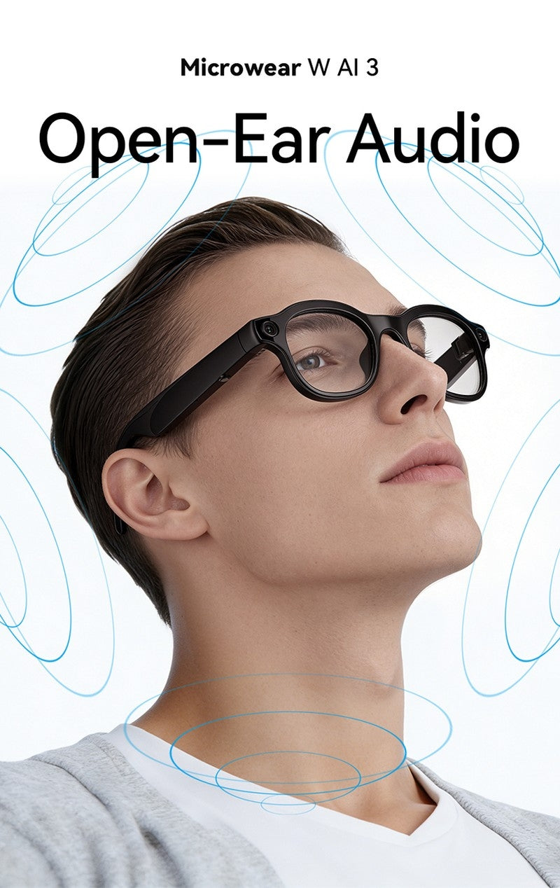 AI3 Smart Sunglasses with Built-in Camera & AI Assistant