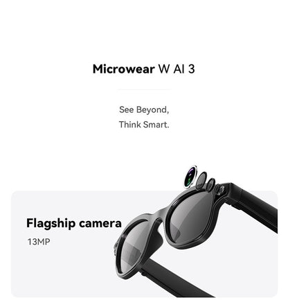 AI3 Smart Sunglasses with Built-in Camera & AI Assistant