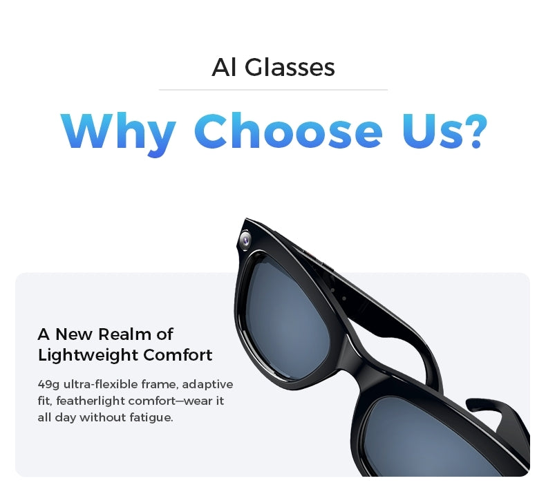 M01 AI Smart Glasses | Next-gen Wearable Tech with Multifunctional AI Features