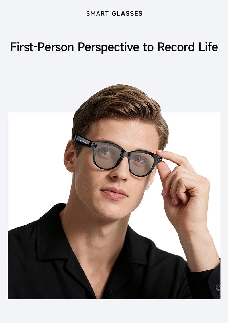 M89S Smart Glasses with 3 Interchangeable Lens Styles