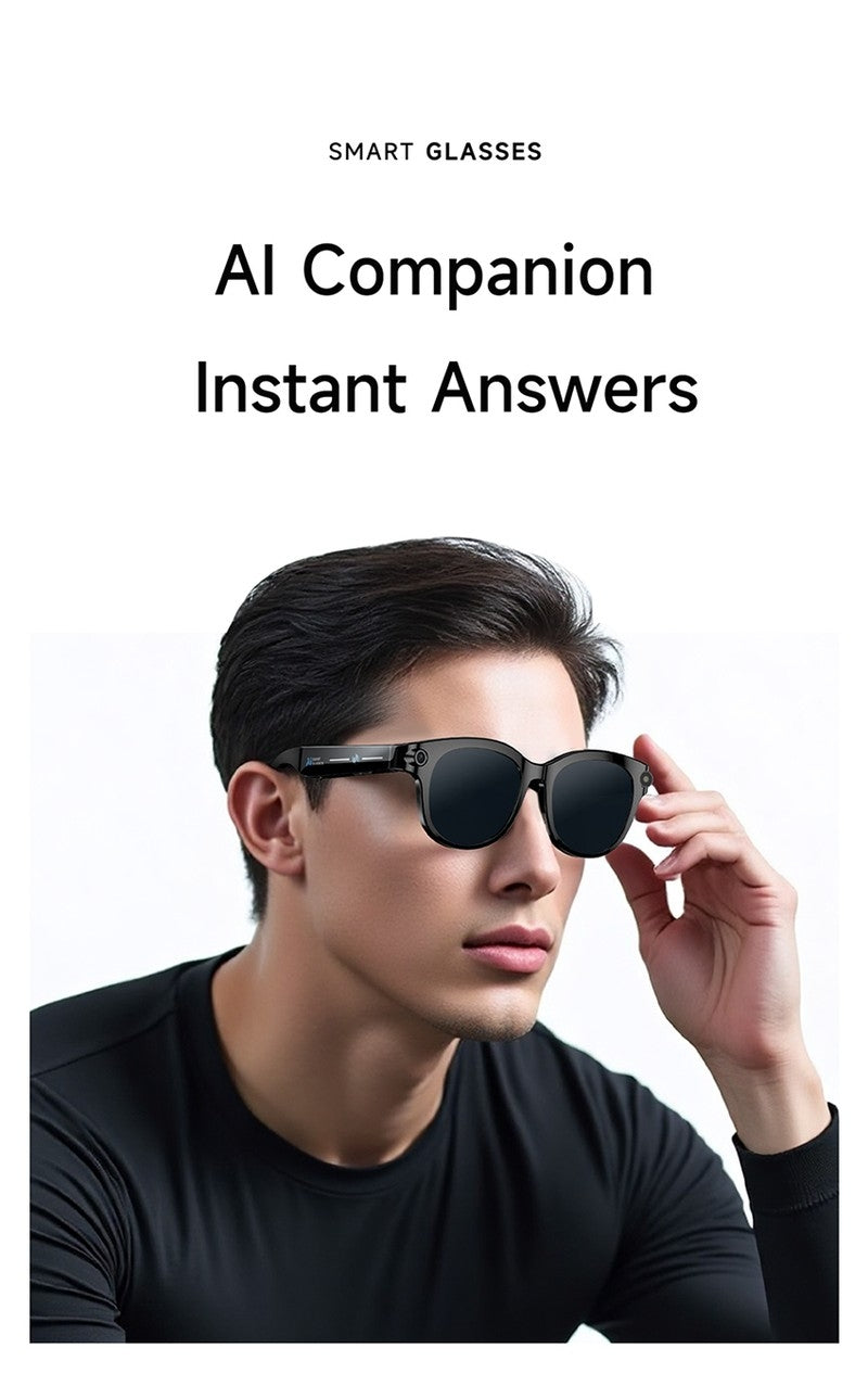 M89S Smart Glasses with 3 Interchangeable Lens Styles