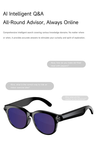 M89S Smart Glasses with 3 Interchangeable Lens Styles