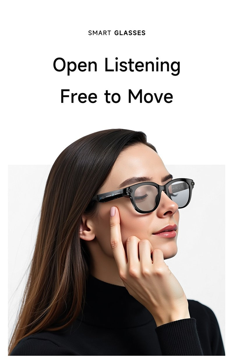M89S Smart Glasses with 3 Interchangeable Lens Styles