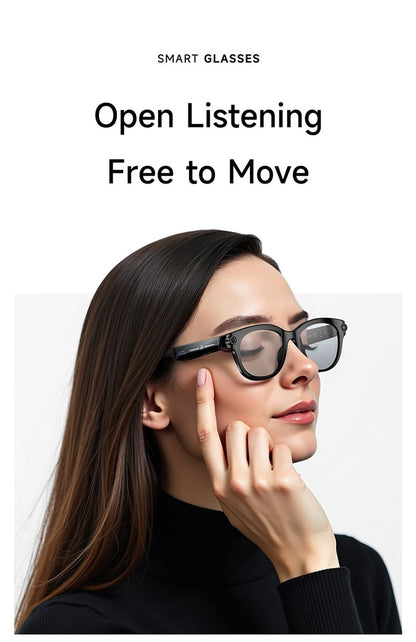 M89S Smart Glasses with 3 Interchangeable Lens Styles