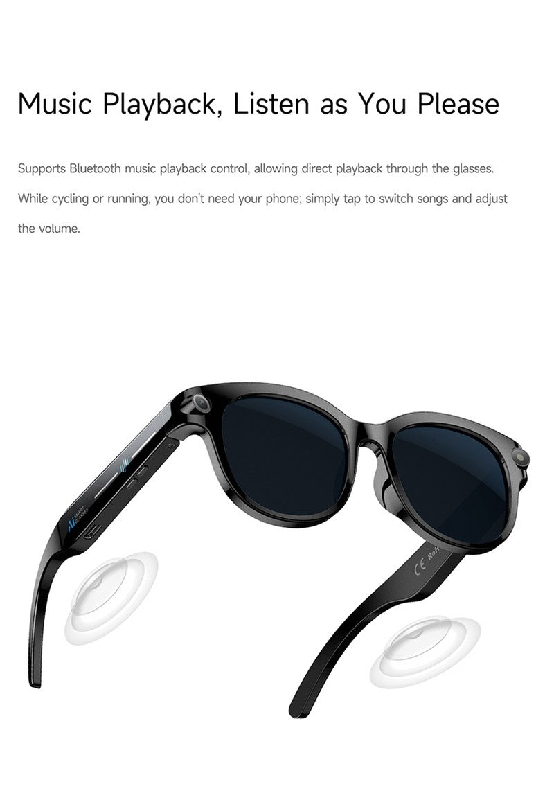 M89S Smart Glasses with 3 Interchangeable Lens Styles