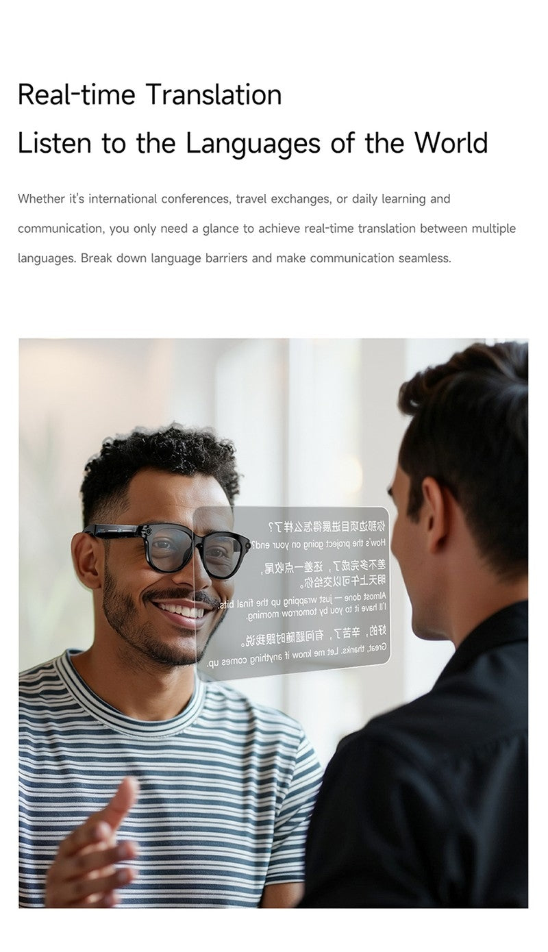 M89S Smart Glasses with 3 Interchangeable Lens Styles
