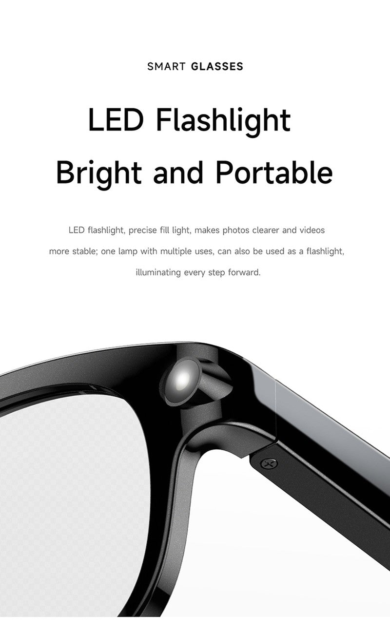 M89S Smart Glasses with 3 Interchangeable Lens Styles