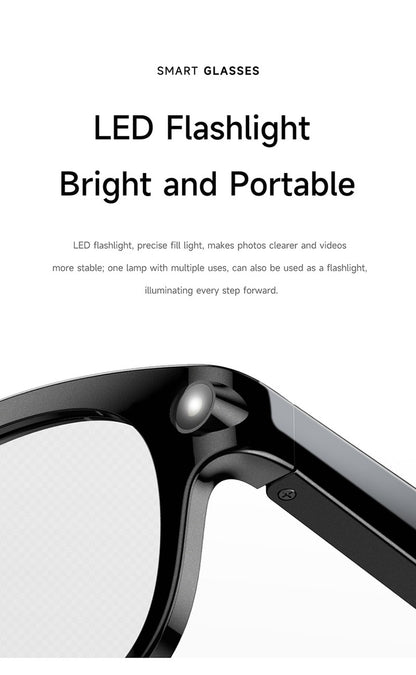 M89S Smart Glasses with 3 Interchangeable Lens Styles