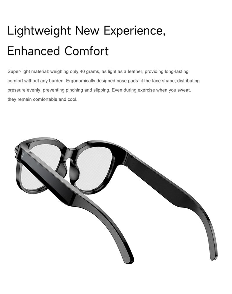 M89S Smart Glasses with 3 Interchangeable Lens Styles