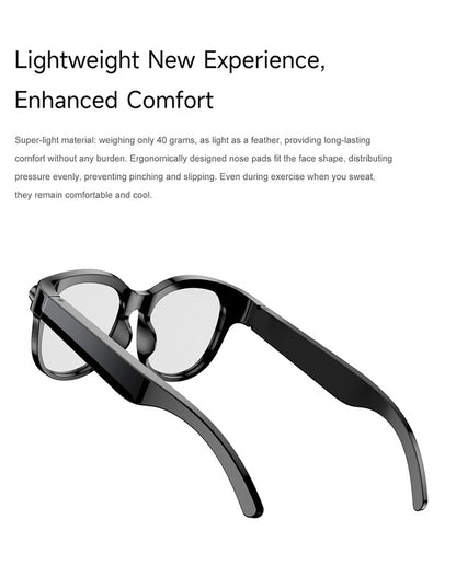 M89S Smart Glasses with 3 Interchangeable Lens Styles
