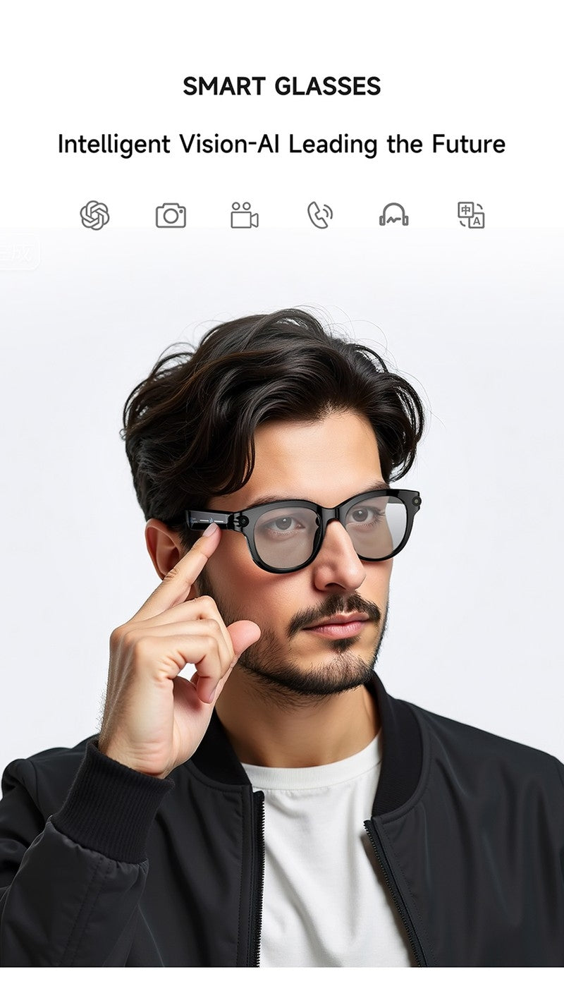 M89S Smart Glasses with 3 Interchangeable Lens Styles
